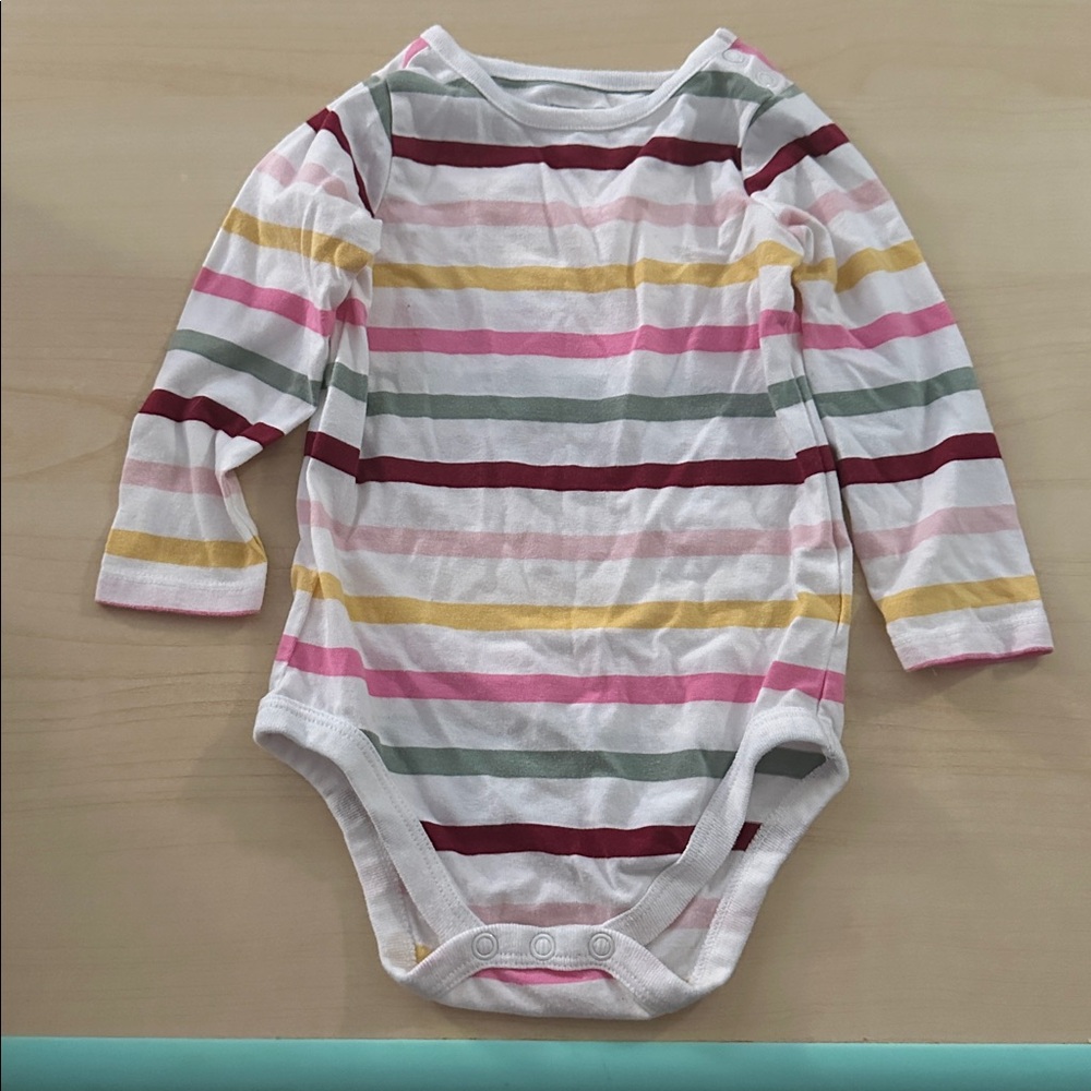 Garanimals Multicolor Striped Baby Onesie